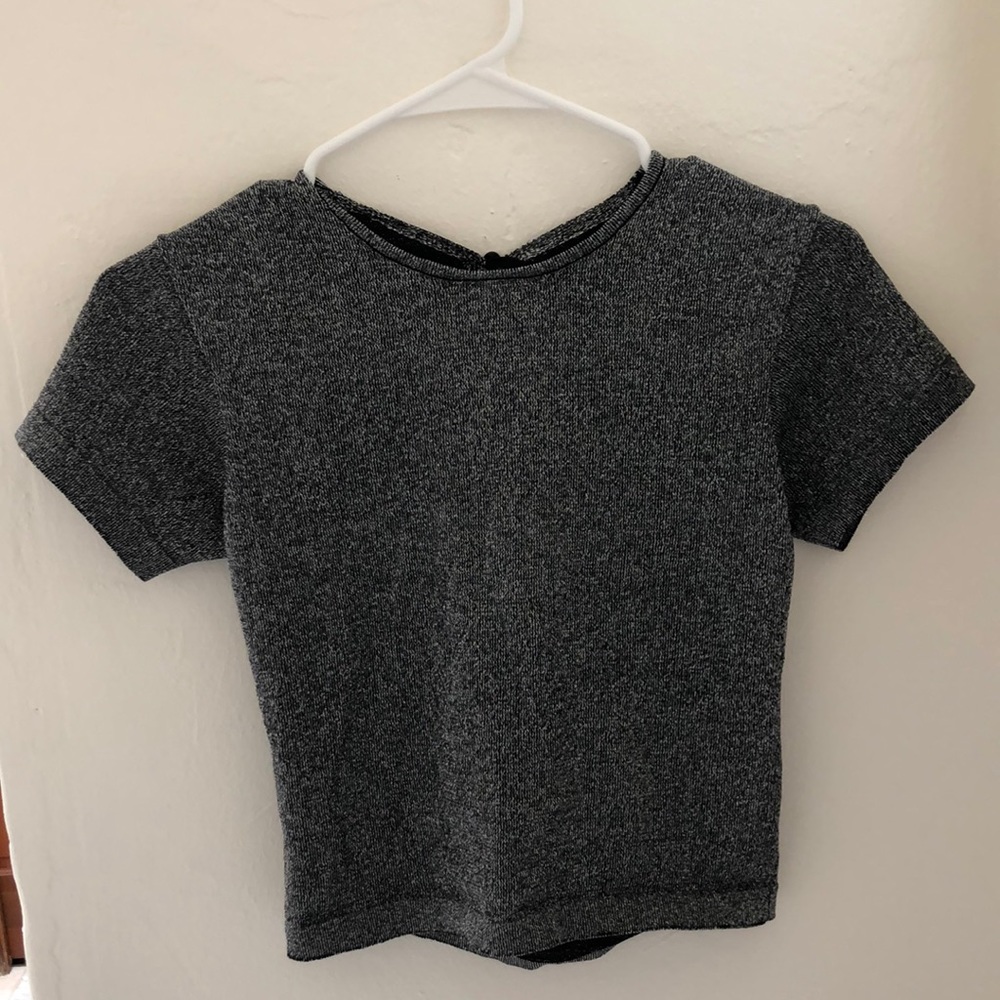Superdown sparkle crop top